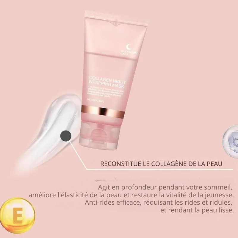 Masque de Nuit au Collagène (+ Applicateur Offert) - GlowRevive™