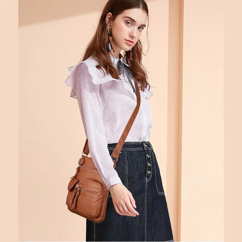 Sac à Bandoulière Multi-Poches